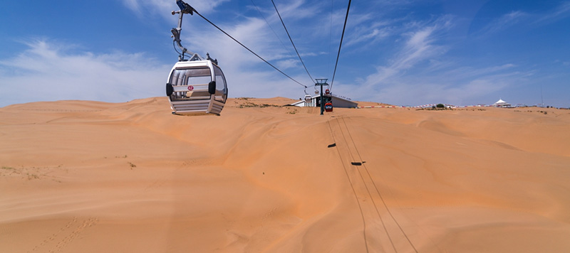 内モンゴル　クブチ砂漠 インケンタラ砂漠（響砂湾）