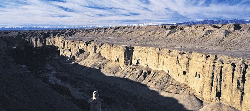 敦煌　楡林窟　外観