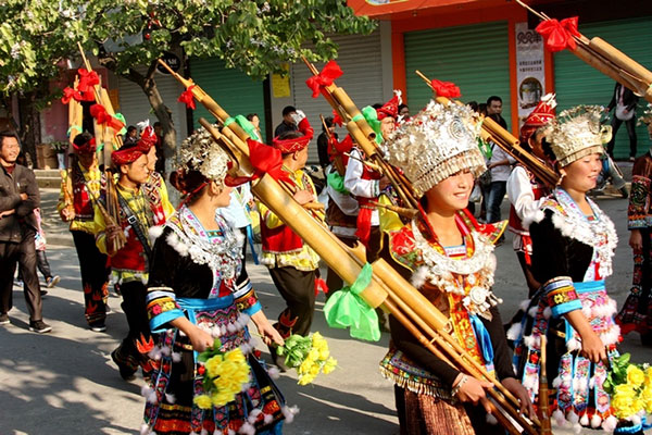 貴州 芦笙祭り 貴州 芦笙祭り