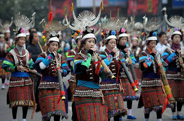 貴州 芦笙祭り 貴州 芦笙祭り