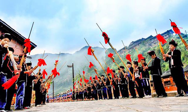 貴州　苗年祭り