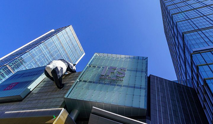 成都春熙路歩行街　IFSパンダ