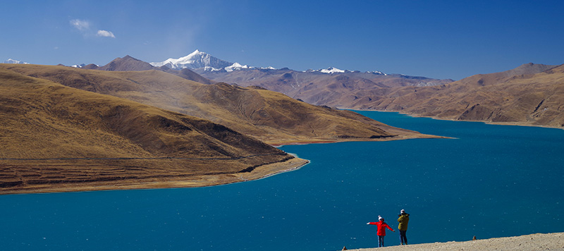 チベットラサ　ヤムドォク湖