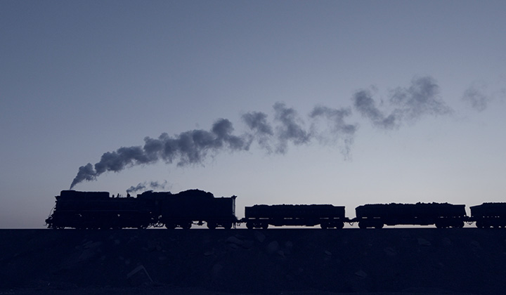 新疆ハミ三道嶺蒸気機関車